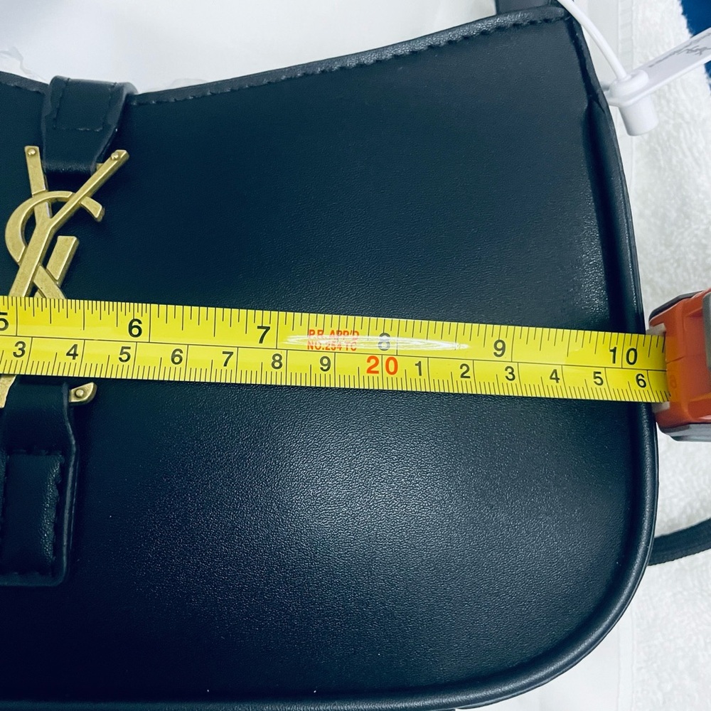 Yves Saint Laurent Black and Gold Shoulder Bag - Picture 6 of 8